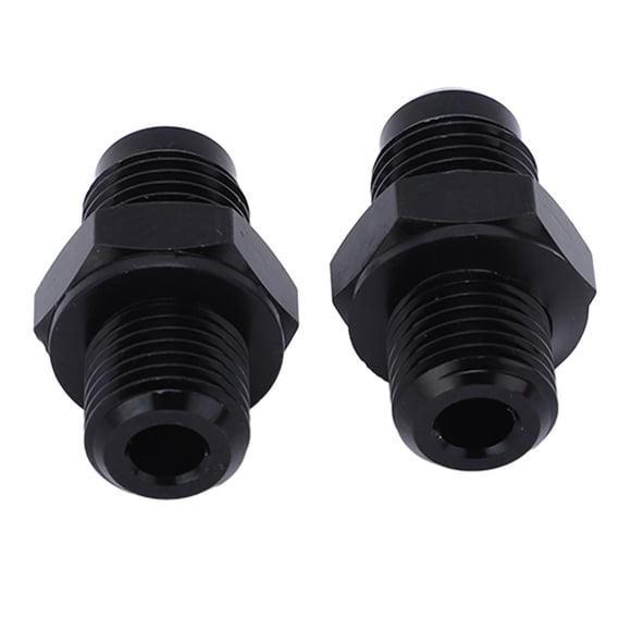 Cergrey 1Pair 6AN‑1/4NPS Transmission Oil Cooler Adapter Fitting Aluminium Alloy Rustproof Black,Transmission Oil Cooler Adapter,Transmission Oil Cooler Fitting