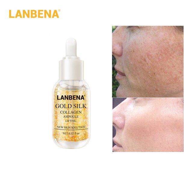 Essence 24K Gold Silk Ampoule Face Lift Serum Liquid Moisturizing 15ml