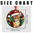 thumbnail image 2 of Chausie Cat Ornaments Ceramic For Christmas, Ornaments Ceramic Christmas 2025, 2 of 7