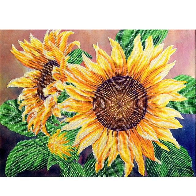 Cuadros Decorativos Punto de cruz completo 11CT Girasol Estampado Bordado DIY Kits de costura (2) DQrwqpou Nuevos Originales
