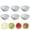 White, variant on Djiypn Ultra-Strong 6 Pack Plastic Dip Bowls Set, Mini Bowl Soy Sauce Plate, Condiment Server, Can be Used for Ketchup, Vinegar,BBQ and Party Dinner, Pink