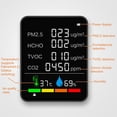 thumbnail image 3 of 6 In 1 Air Quality Monitors Multifunctional Digital Temperature Humidity Tester Carbon Dioxide TVOC HCHO Detector, 3 of 5