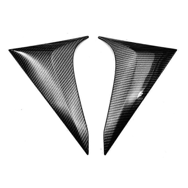 Car Rear Window Spoiler Side Wing Trim Cover Decorate for Honda HRV HR-V Vezel 2021 2022 Carbon Fibe