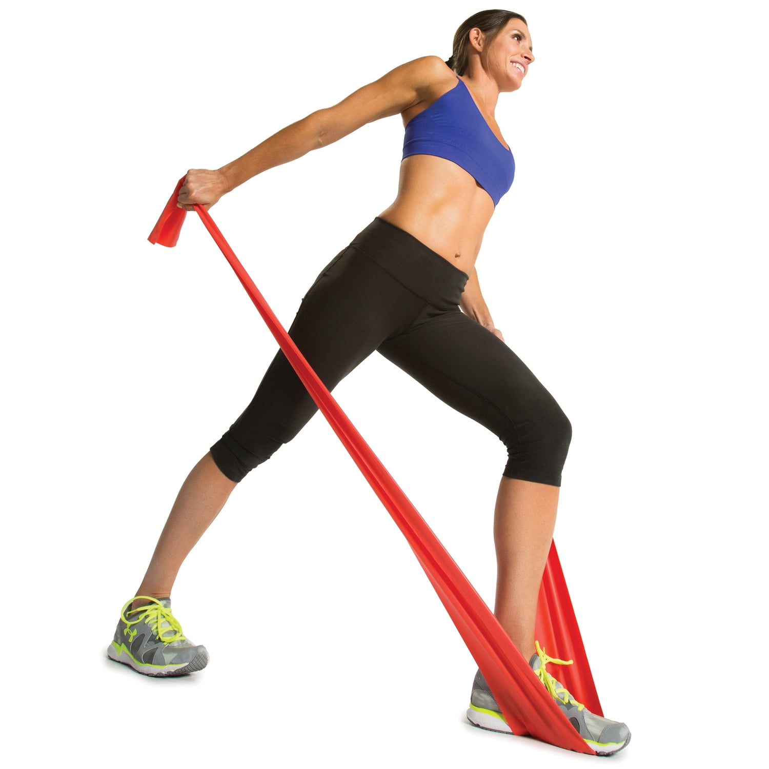 GoFit Latex Power Flat Band Kit for Resistance Band Training, Stretch Resistance Band, Mobility Band