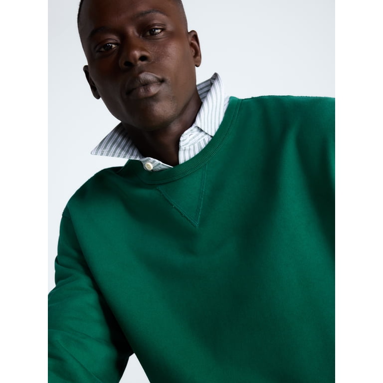 Free Assembly Men's Oversized Fleece Crewneck Sweatshirt photo 4