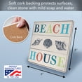 thumbnail image 2 of Thirstystone Beach House Decorative Heat Tolerant Ceramic Stone Trivet 8" Square, 2 of 6