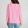 thumbnail image 4 of Karight Womens Sweatshirt Casual Lightweight Soft Crew Neck Loose Tops with Pocket, 4 of 7
