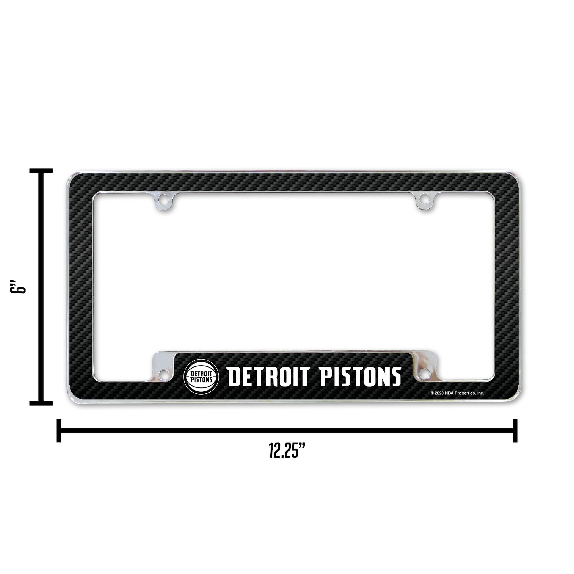PISTONS CARBON FIBER DESIGN ALL OVER CHROME FRAME
