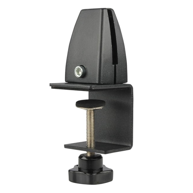 S SERENABLE Office Partition Bracket Divider Glass Screen Pins Clamp Shelf Office Panel Clips Support Hardware Accessories Black