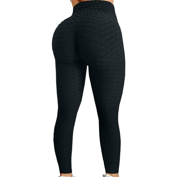Pantalones de yoga para mujer Burbuja Levantamiento de glúteos Legging anticelulítico Cintura alta Entrenamiento Control de barriga Medias de yoga Xemadio WRMH-134-58
