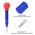 thumbnail image 3 of Uxcell 5-Inch Spring-Loaded Automatic Center Hole Punch Puncher Tool Blue with Cap, 3 of 5