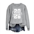 thumbnail image 4 of Uootdi Senior Class of 2026 Graduation Sweatshirt for Women Oversized Crewneck Long Sleeve Shirt Pullover Teen Clothes Gift Loo se Pullover Tops, 4 of 5