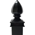 thumbnail image 3 of 2" x 2" Aluminium Pineapple Top Post Cap for Metal Posts - Pressure Fit - Black, 3 of 8