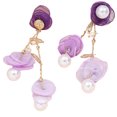 thumbnail image 1 of Baohd Simulated Pearl Pendant Earrings Dangle European Tassel Jewelries, 1 of 6