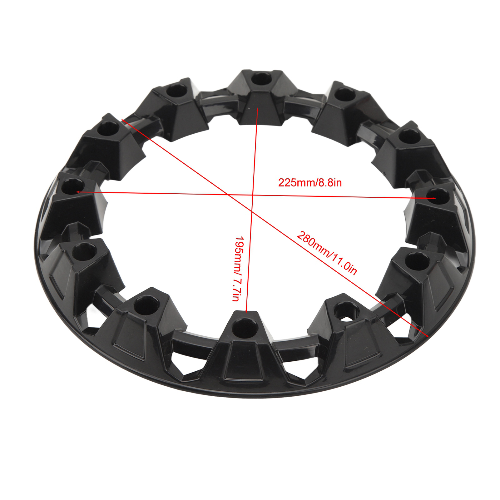 4x Black Rubber Dust Cap Covers For ATV, Quad, Go Kart Wheels – 40mm Diameter