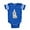 Royal Blue, variant on CafePress - Bichon Frise Party - Cute Infant Baby Football Bodysuit
