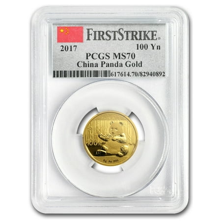 2017 China 8 Gram Gold Panda MS-70 PCGS (FS)