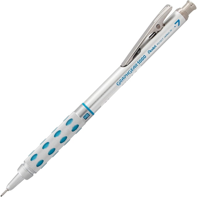 Lápiz de dibujo mecánico Pentel Graph Gear 1000 de 0,7 mm, color azul
