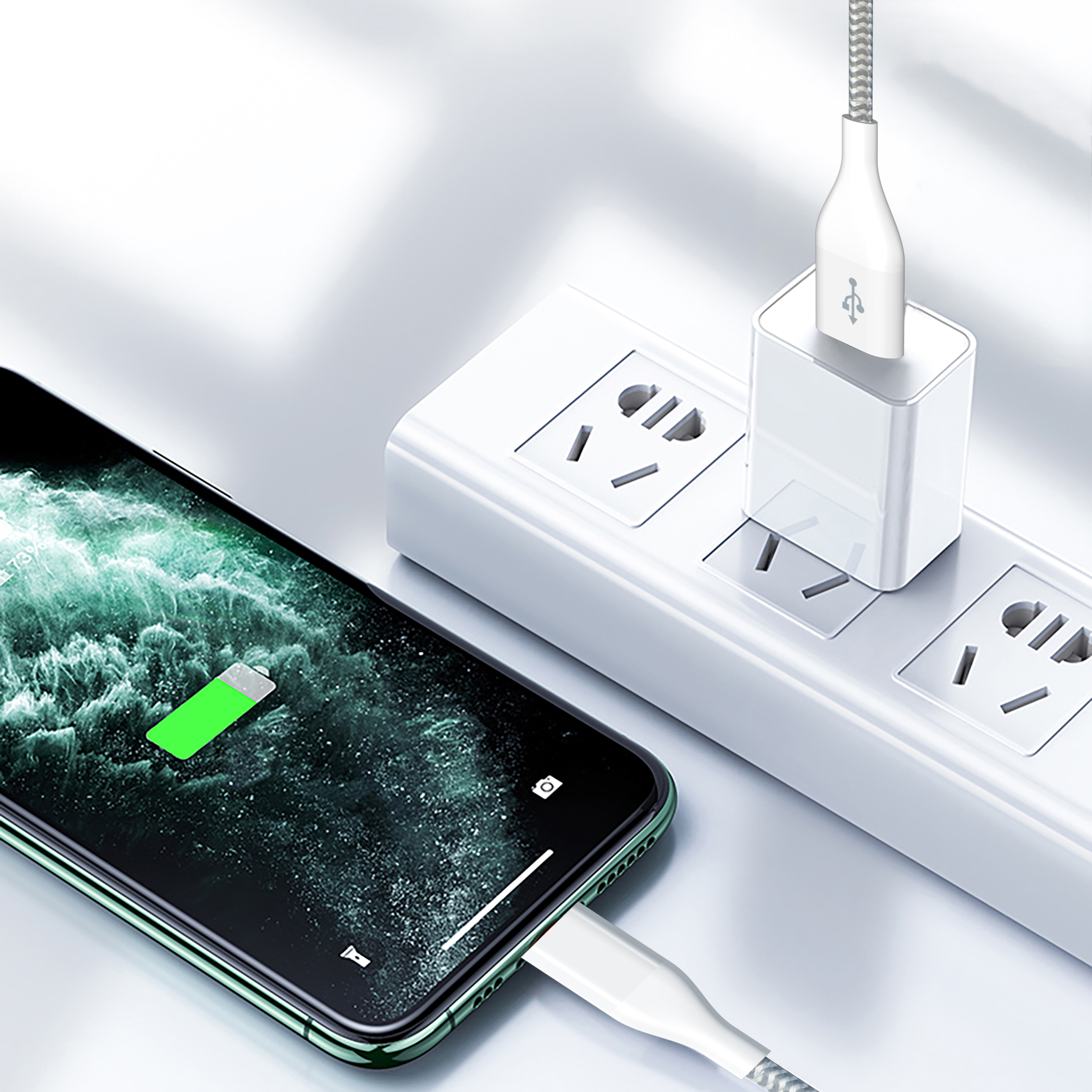 Auto Drive 6ft Braided Lightning to USB-A Cable, MFi Certified photo 5