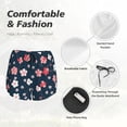 thumbnail image 6 of Lsque Cherry Blossoms Printed Women's Running Shorts with Liner Pockets,Elastic Quick Dry Workout Athletic Gym Yoga Shorts,Womens High Waist Shorts-X-Large, 6 of 9