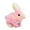 pink rabbit, variant on QccHieUs Electronic Pet Stuffed Animals Educational Adorable Figures Walking Toy for Kids pink rabbit