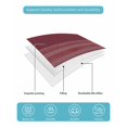 thumbnail image 5 of Quilts Twin-XL Size Bedding Set, Red Striped Lightweight Quilted Comforter, Vintage Stripes Ombre Soft Reversible Bedspread Coverlet with Pillow Covers for All Season, 68" x 98", 5 of 7