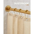 thumbnail image 2 of Gold Corner Shower Curtain Rod, [24"-53"] x [24"-53"] Adjustable L Shaped Shower Rod No-Sagging Heavy Duty 90 Degree Curved Curtain Rod for Bathroom with 12 Hooks & Ceiling Support, 2 of 7