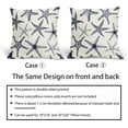 thumbnail image 5 of Navy Blue Starfish Pillow Covers 20X20 Inch Set of 2 Beach Ocean Coastal Decorative Square Pillow Cases Summer Nautical Cotton Linen Cushion Case Home Decor for Sofa Couch Bedroom Outdoor, 5 of 6