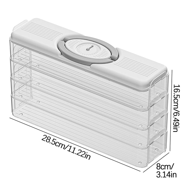 Birdeem Household Multi-Layer Quick Frost Dumplings Box Dumplings Eggs Box Side Door Fresh-Keeping Box Kitchen Food Refrigerator Storage Box
