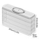 thumbnail image 2 of Organizador para refrigerador | Contenedor apilable para guardar dumplings y huevos | Contenedor para congelador con acceso lateral | Plástico sin BPA, 2 of 2