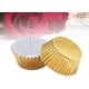thumbnail image 5 of Juego de 100 envoltorios para cupcakes de papel de aluminio para muffins, cupcakes y pasteles (dorados), 5 of 5