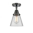 thumbnail image 1 of Innovations Lighting - Cone - 6.25 Inch 3.5W 1 LED Flush Mount  Matte Black, 1 of 1