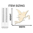 thumbnail image 2 of Unfinished Wood Fairy Lantern Silhouette | DIY Mythical Craft Cutout 18" / 1/2", 2 of 3