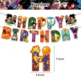 thumbnail image 1 of Globos de decoración para fiesta de cumpleaños de Dragoned Balls Z, vajilla con temática de anime, platos, servilletas, suministros decorativos con globos para baby shower de niños, 1 of 1
