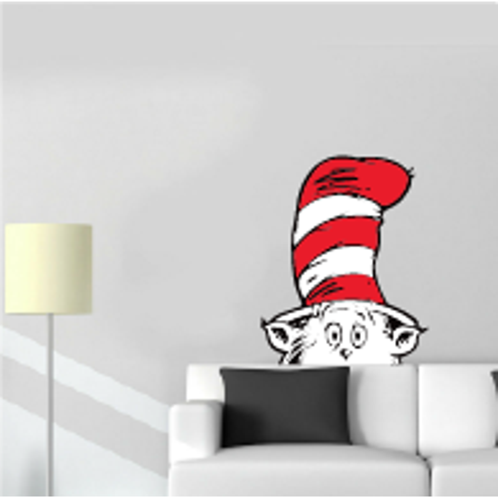 Dr Seuss The Cat in the Hat Classic Standing Quotes Character Wall Art