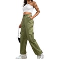 thumbnail image 1 of Pantalones Cargo Casuales para Mujer,Pantalones Cargo para Mujer Pantalones Cargo Altos y Largos Pantalones Largos Informales Características líderes en su Clase, 1 of 2