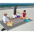 Patio Mats 9x12 Reversible RV Outdoor Patio Mat, Camping Mat, Greek Key