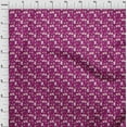 thumbnail image 4 of oneOone Silk Tabby Dark Magenta Fabric Christmas Dress Material Fabric Print Fabric By The Yard 42 Inch Wide, 4 of 5