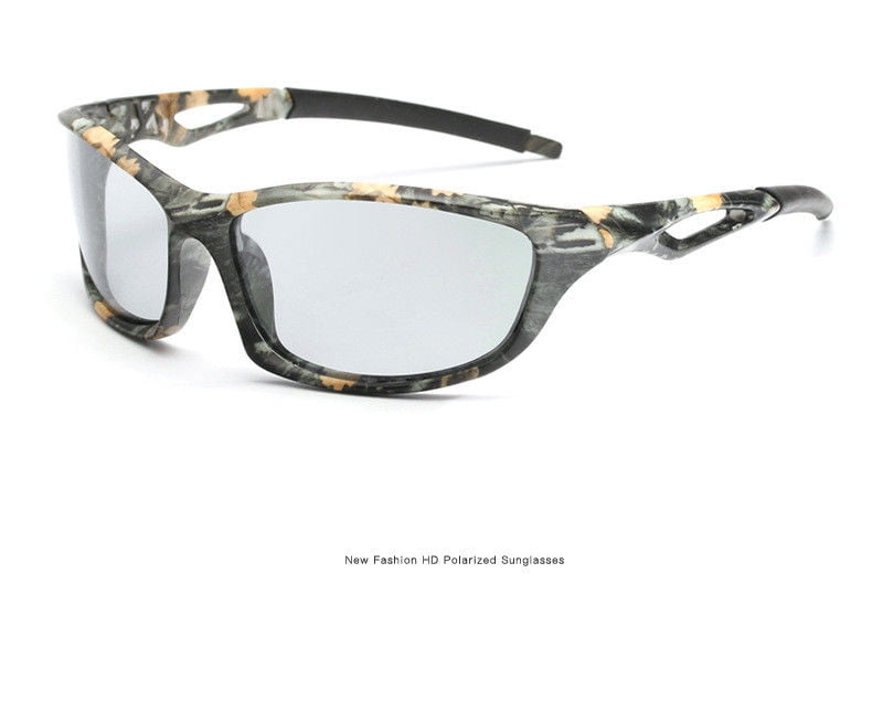 Polarized Photochromic Sunglasses Men's UV400 Driving Transition Lens