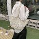 thumbnail image 4 of Bolsa tejida bolso de mano vintage para mujer, bolso de playa con por paquete de paja, 4 of 5