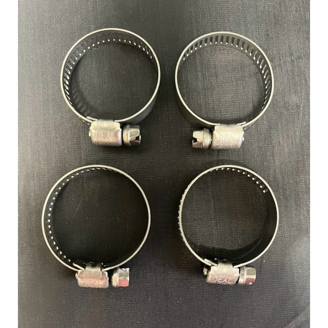Helix Racing Hose Clamp 114-6412 1/2 Inch To 1-1/4 Inch Clamping Range; Worm Gear Style; Stainless Steel; Pack Of 4