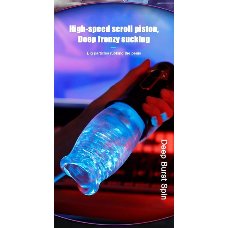 TLUDA Automatic Male Masturbator Stroker Men Sex Toys Black