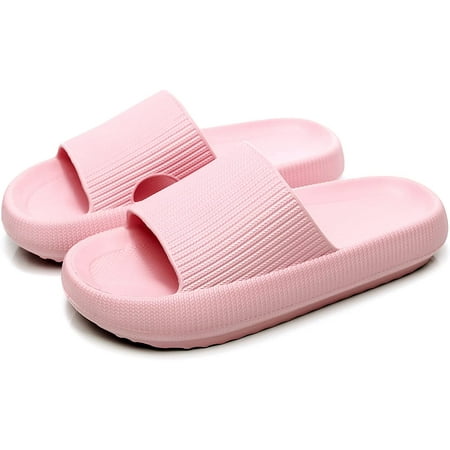 

Cloud Slippers for Women and Men Massage Shower Bathroom Non-Slip Quick Drying Open Toe Super Soft Comfy Thick Sole Home House Cloud Cushion Slide Sandals for Indoor & Outdoor Platform Shoes