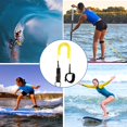 thumbnail image 4 of Correa de Surf de 10 pies, Correa de Tobillo Amarilla SUP de 7 mm, Cuerda para Caminar para Tabla de Paddle, Correa para Tabla de Surf para Bodyboard, Kayak, Tabla de Paddle de pie oso de fresa Electrónica, 4 of 5