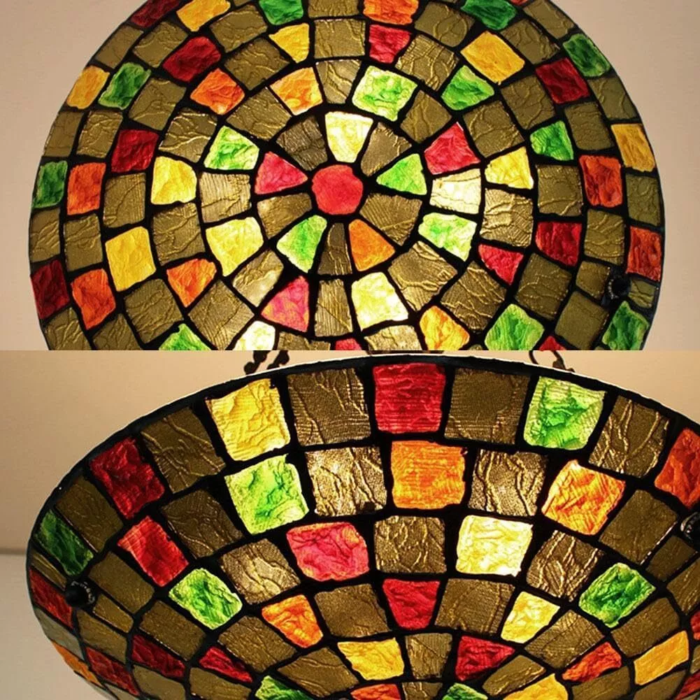 More Change 20" Tiffany Vintage Chandeliers Ceiling Lights 5-Light Hanging Pendant Fixtures