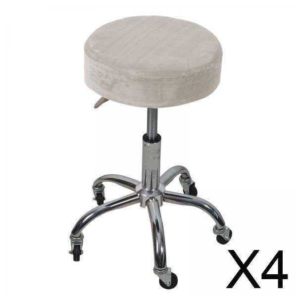 4x Fundas Redondas Para Taburetes De Bar, Fundas Para Asientos De Sillas Para Cafetería, Cafetería, Color