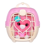 ScruffaLuvs Pet Scruffs Pink, Mystery Plush 7.5 Toy, Wash to Reveal 1 of 3 Rescue Pets: Puppy, Bunny, or Kitty, Includes Deluxe Pet Carrier, Ages 2+