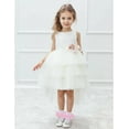thumbnail image 6 of 3Pairs Girls Ruffle Socks Toddler Double Lace Sock Turn Cuff Frilly Dress Socks Pageant with Ruffles Little Baby Girl Kids, 6 of 7