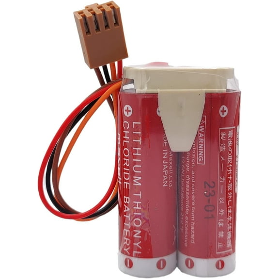 ER17/50 x2 Battery Pack for Kawasaki MD500N 50750-1018 3.6V Robot Battery Pack ER1750 Battery