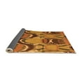 thumbnail image 2 of Ahgly Company Indoor Square Abstract Orange Modern Area Rugs, 4' Square, 2 of 4